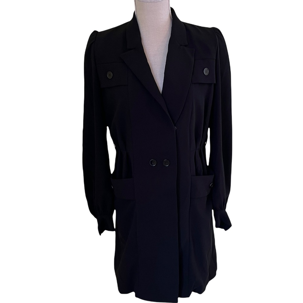 The Kooples Paris Double Breasted Shirt Dress Size: 1 XXS-XS